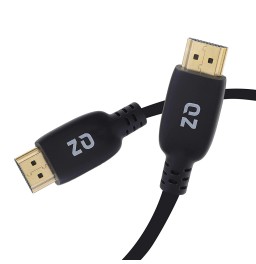 QZ Displayport to HDMI Cable, DP to HDMI Cable, Unidirectional, DisplayPort  1.4, HDMI2.0, 4K 60Hz, Black, 1.8 Meter