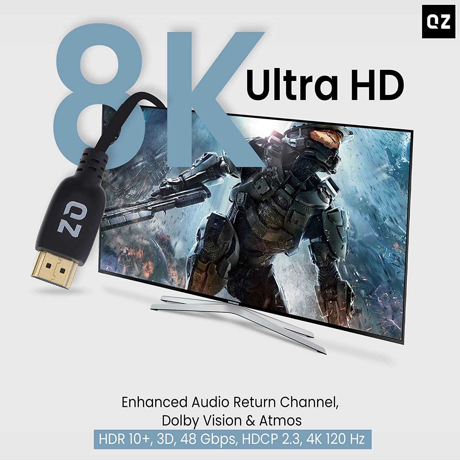 QZ HDMI To HDMI Cable HDMI Cable 3 Meter HDMI ARC Cable HDMI 2 1 you-ve-installed-hitpaw-video-enhancer-successfully
