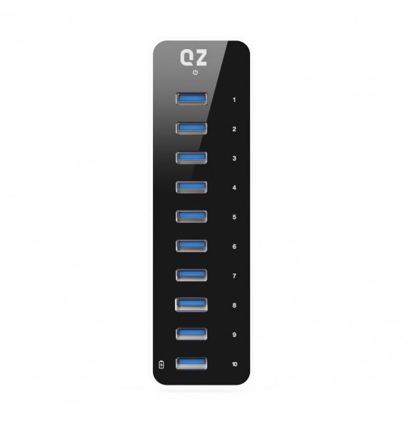Buy QZ Active Powered USB 3.1 Hub, 10 Port USB Hub with Power